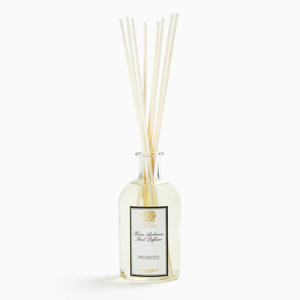 Antica Farmacista Prosecco diffuser bottle adds premium, long-lasting fragrance to your living space.