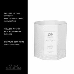 Close-up of wax texture on Antica Farmacista White Spruce candle