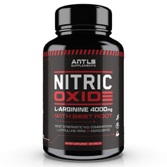 ANTLS Nitric Oxide Booster front label highlighting the 4000mg blend for workouts