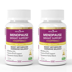 Anven Health Menopause bottle label signals a trusted non-GMO formula for balance.