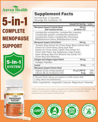 Anven Health menopause herbal blend bottle aims to ease hot flashes and mood