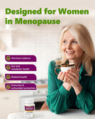 Anven Health Menopause bottle with vitamin D and E ingredients