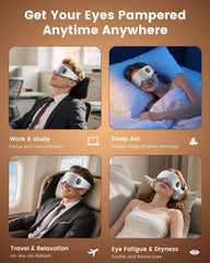 Anydance heated eye mask soft Velcro strap protects hair