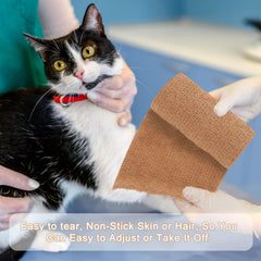AOITMZAY bandage wrap easy-tear application demonstrates quick fixes during sports or workouts