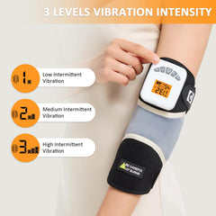 AOKESTE elbow heating pad with vibration massage to relax tight elbow muscles