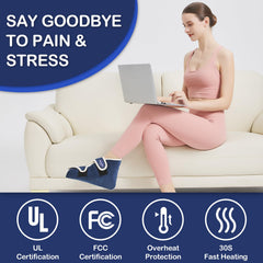AOKESTE foot heating pad with extended cord enables flexible placement.