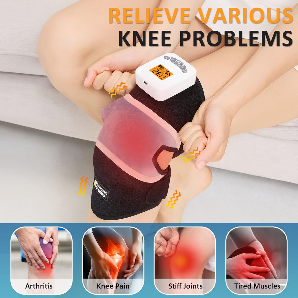 AOKESTE knee massager Type-C charging enables easy power while you use it.