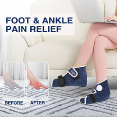 AOKESTE two-pack heated foot warmers for home, office, or travel.