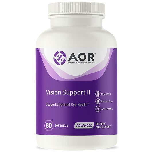 AOR Vision Support II softgels support daily eye health during screen use