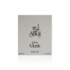 AOUJ Perfumes Dehn 6ml pure oil close-up emphasizing musk and longevity