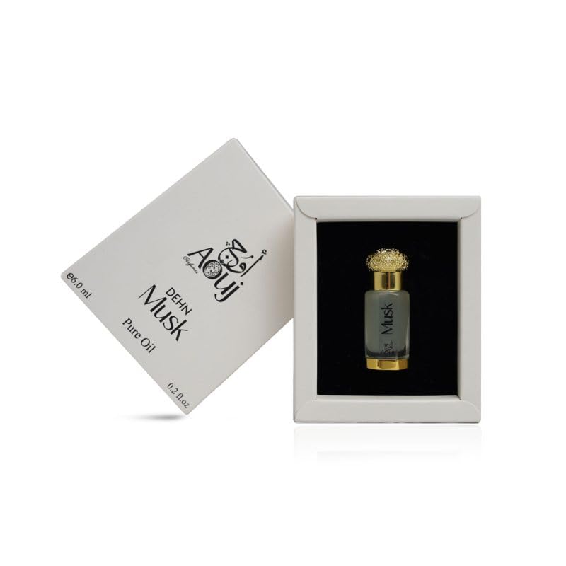 AOUJ Perfumes Dehn label detail highlighting vanilla and amber for elegance