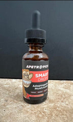 Droplets added to water from Apetropics Smart Drops for quick daily consumption.