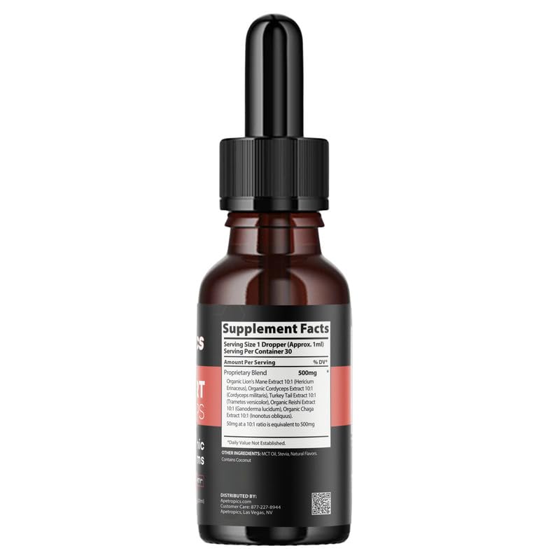 Dropper dispensing a precise dose from Apetropics Smart Drops for easy daily use.
