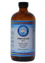 Apex Energetics OmegaCo3 (K7) bottle and label highlights potency and dosage guidance.