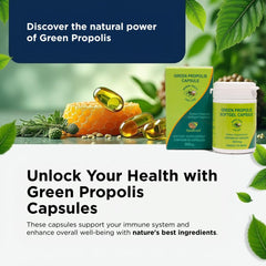 Close-up of ApisBrasil Green Propolis softgels for easy daily use