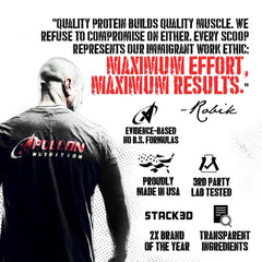 Apollon Nutrition Egg-Cellent third-party testing seal for purity.