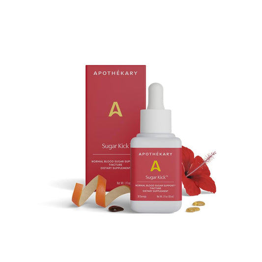 Apothékary Sugar Kick bottle front view for daily cravings support