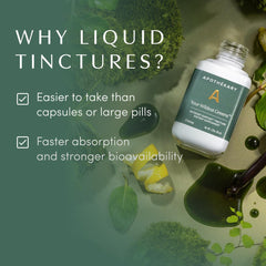 Apothekary Your Wildest Greens bottle on kitchen counter
