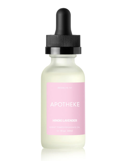 APOTHEKE Scent Tower Hinoki Lavender refill bottle for long-lasting home fragrance