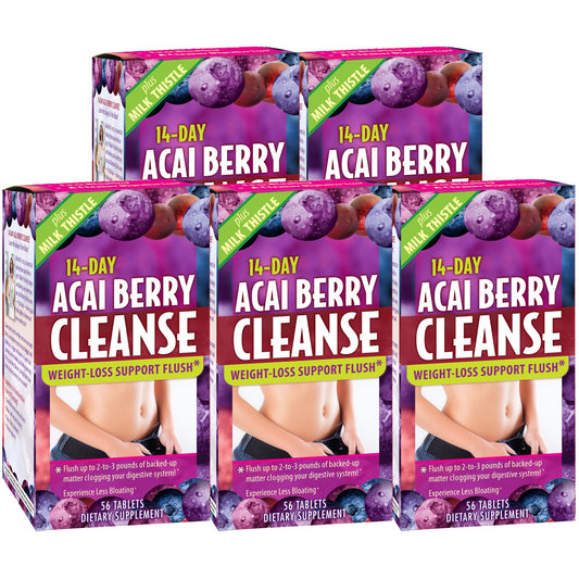 Applied Nutrition 14-day Acai Berry Cleanse tablets for gentle digestive support.