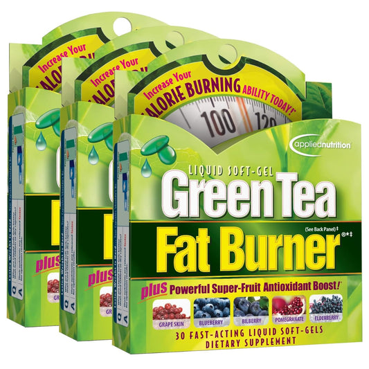 Applied Nutrition Green Tea Fat Burner bottle front shows compact packaging and energy support