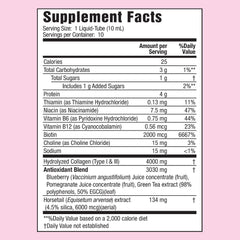 Applied Nutrition Liquid Collagen tropical strawberry kiwi flavor label on pack.