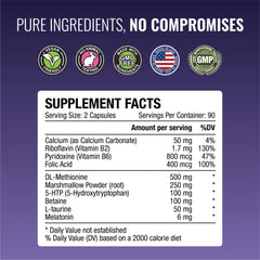 Approved Science Acid Reflux Support nutrition facts panel shows B vitamins and amino acids.