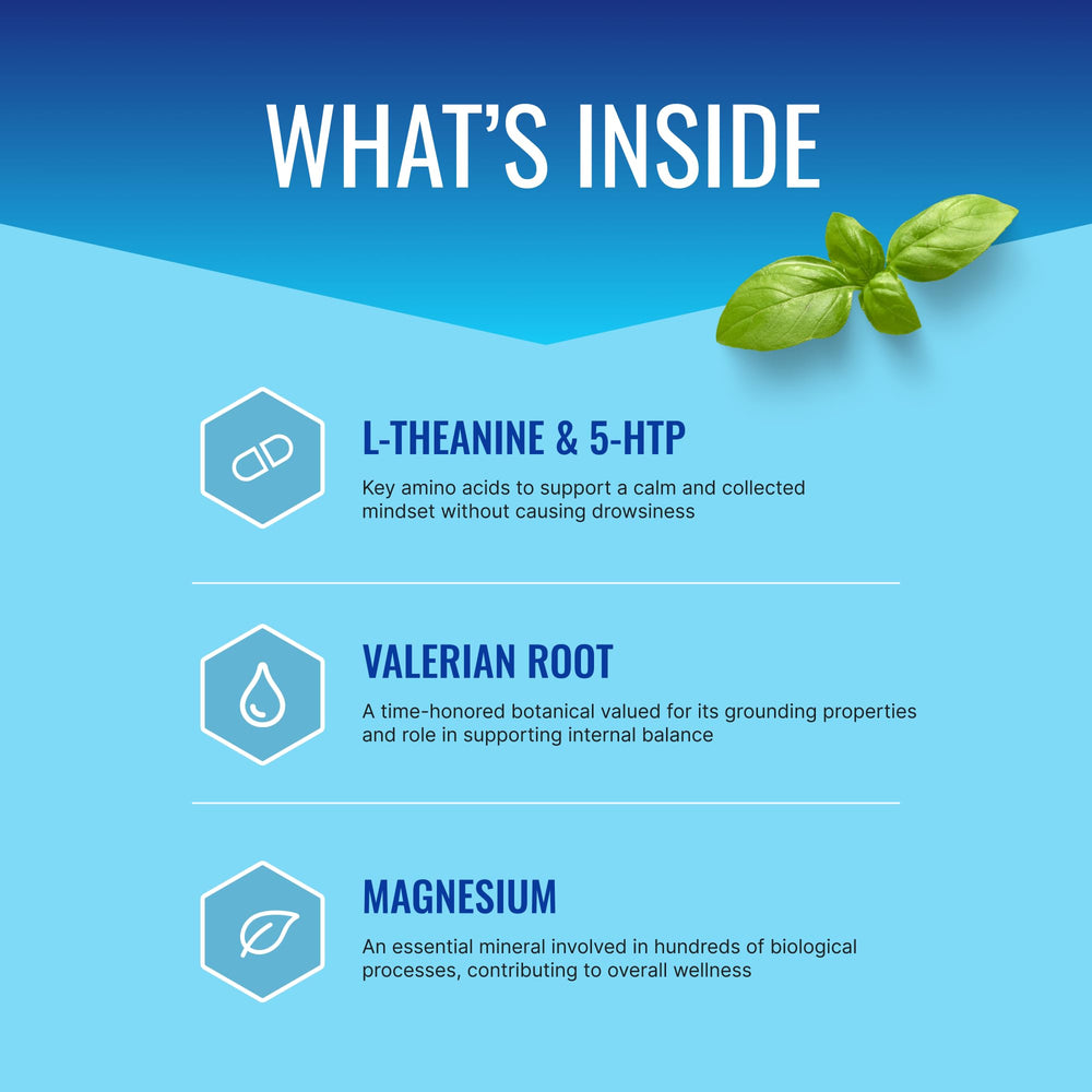 Approved Science Anxietex label detail emphasizes natural ingredients for mood-friendly routines.