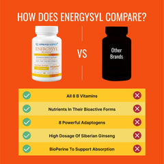 Three-month supply of Energysyl supports ongoing wellness.
