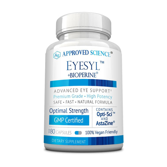 Approved Science EyeSyl bottle for daily eye health support