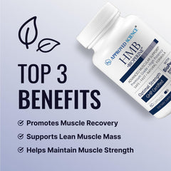 Approved Science HMB capsules-closeup highlighting 1500mg per serving for muscle maintenance.