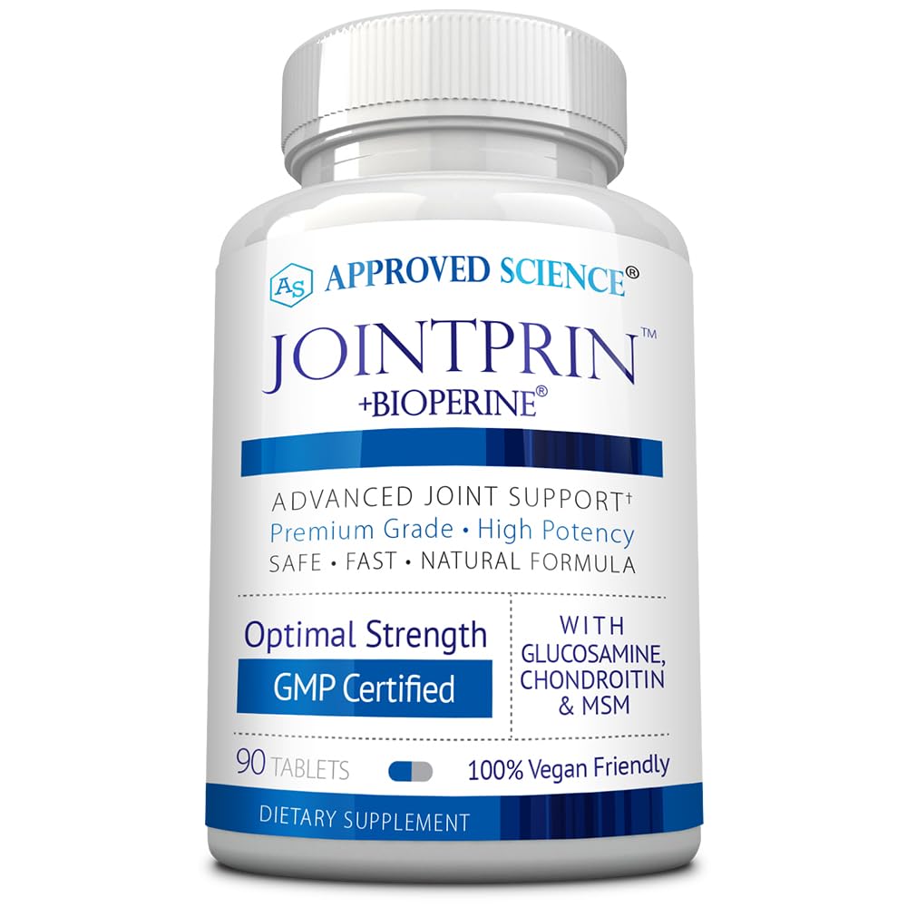 Approved Science Jointprin bottle shown for daily joint support
