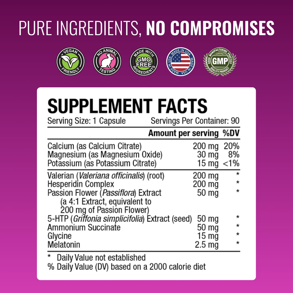 Approved Science Menoprin PM ingredients label highlights core nutrients.