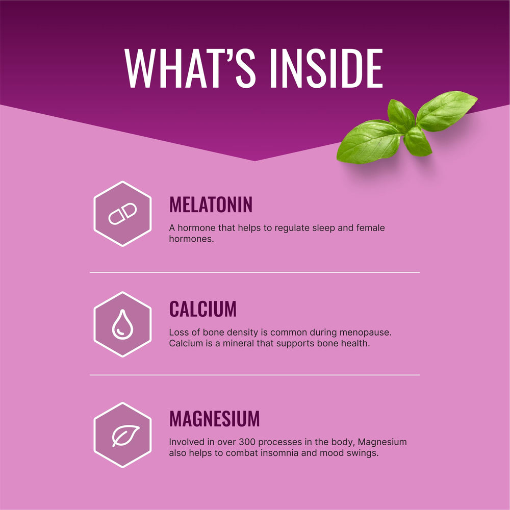 Approved Science Menoprin PM night formula bottle promotes restful nighttime balance.
