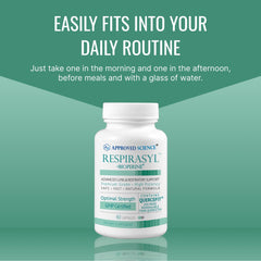 Approved Science Respirasyl in everyday wellness routine.