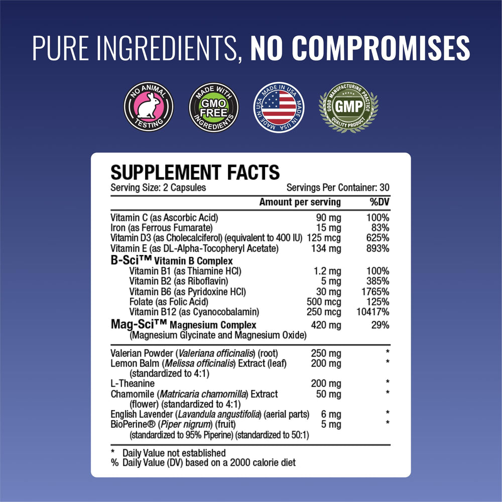 Approved Science Restlex capsules pouring into a cup for easy daily use.