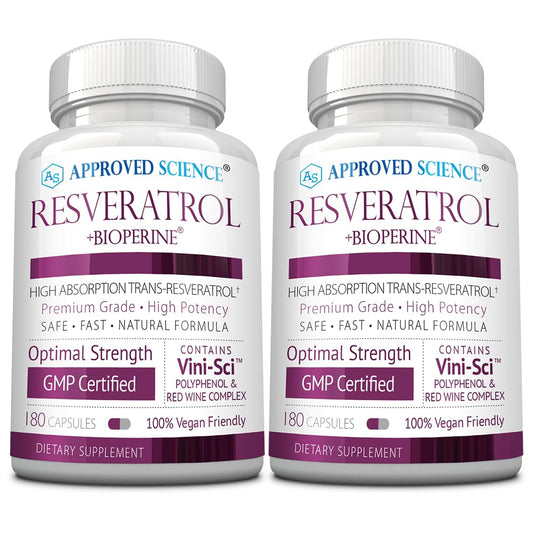 Approved Science Resveratrol bottle pour for easy daily use