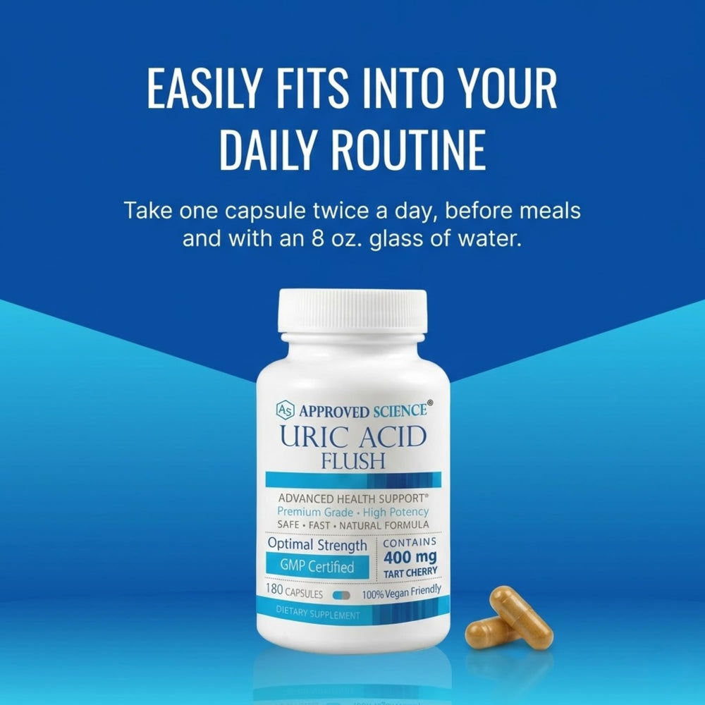 Garlic and yucca root in Approved Science Uric Acid Flush provide antioxidant support.
