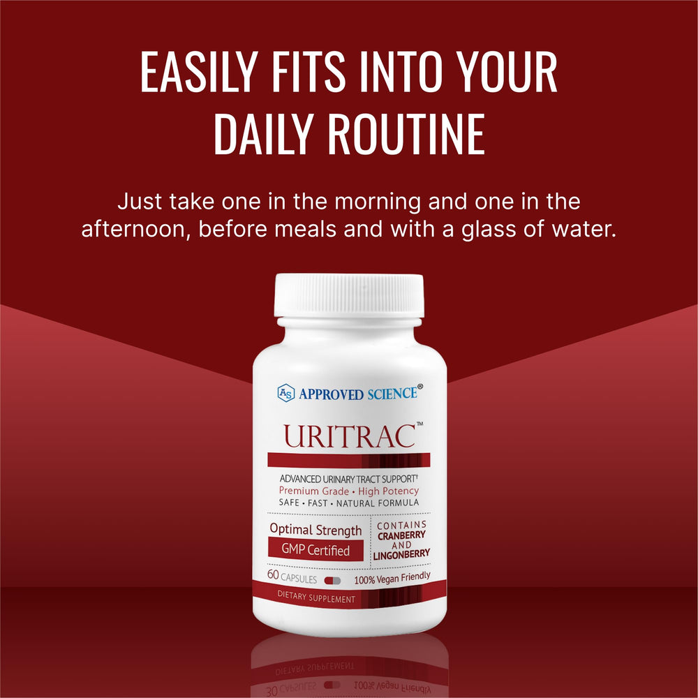 Pack of 2 bottles for convenient ongoing use of Approved Science Uritrac.