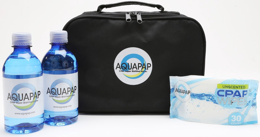 Aquapap 12-pack display shows long-haul supply.
