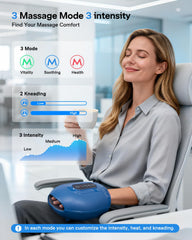 Arace cordless massager with rechargeable battery for on-the-go use.