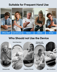 Arace massage modes and intensities allow personalized relief sessions.