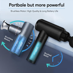 Dual 2000mAh batteries powering long sessions