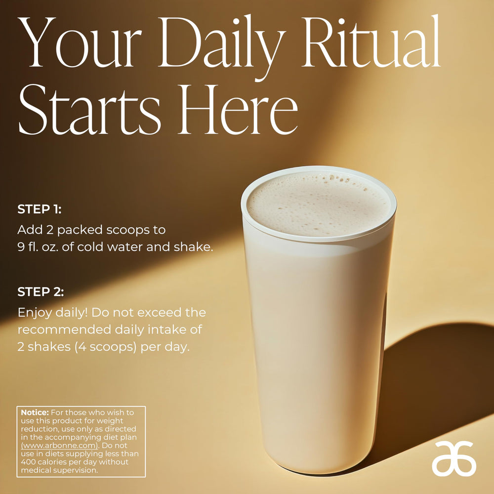 Arbonne FeelFit vanilla protein powder bottle offers dairy-free, versatile post-workout options.