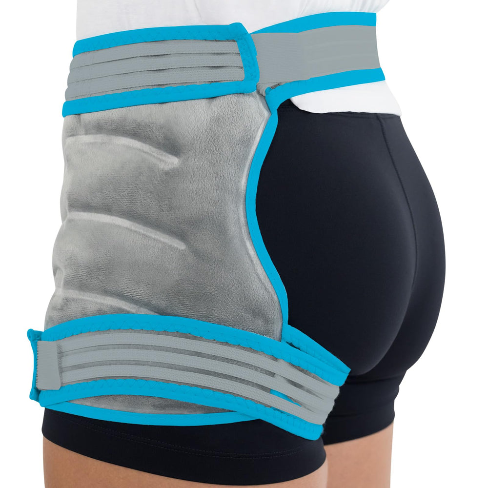 Arctic Flex hip ice pack wrap contour design for targeted hip relief.