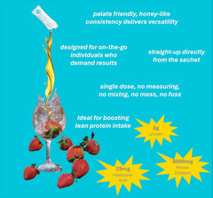 ARCTICCOLLAGEN strawberry liquid blended into smoothie for versatile supplementation.
