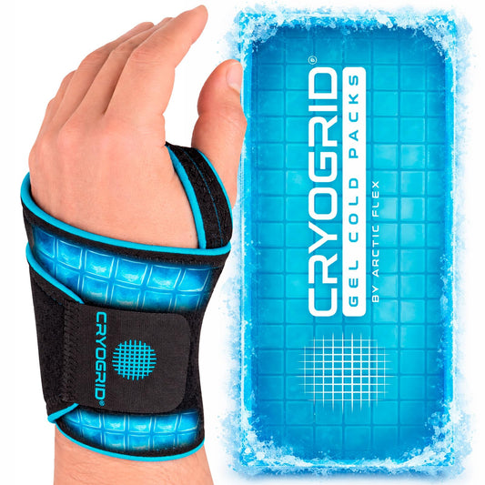 Arctic Flex Cryogrid left wrist wrap delivers even cold therapy coverage