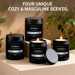 Aredenua bedroom scene with candle set for relaxing atmosphere