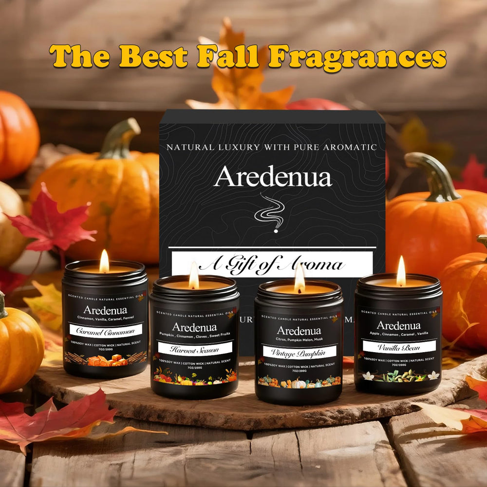 Aredenua Cotton wick candle for clean, steady burn