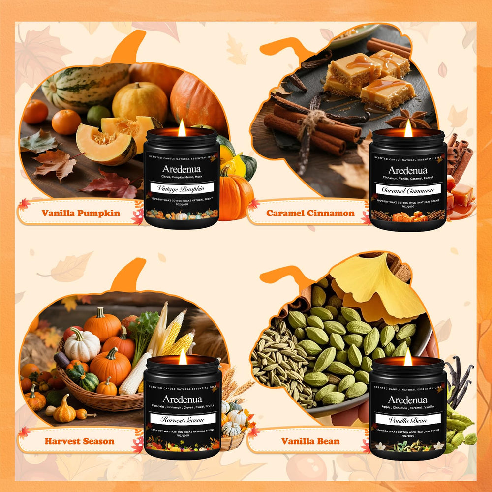 Aredenua Harvest Season candle ideal for festive living spaces